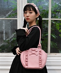 ツインリボンラウンドバッグ | kawaii | axes femme online shop ツインリボンラウンドバッグ | kawaii | axes femme online shop