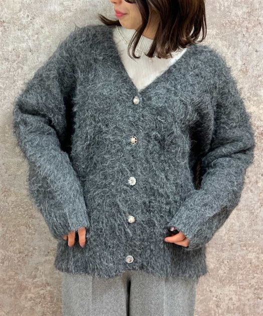 ふんわりフェザーニットカーディガン | outlet | axes femme ふんわりフェザーニットカーディガン | outlet | axes femme