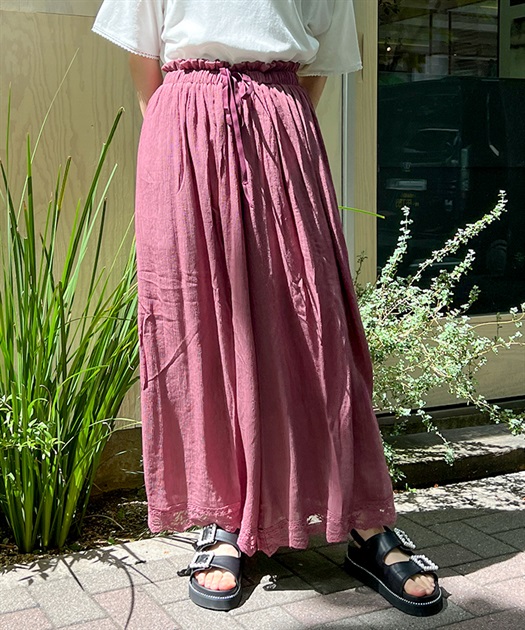 選べる着丈楊柳ワイドパンツ | outlet | axes femme online shop