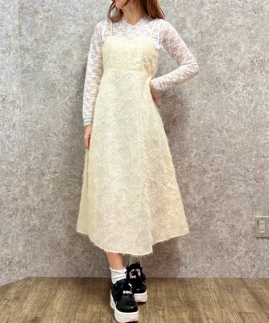 カットジャガードキャミワンピ | outlet | axes femme online shop カットジャガードキャミワンピ | outlet | axes femme online shop