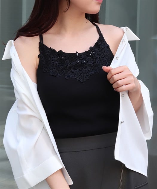 カップ付きダブルキャミ【予約】