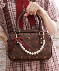 チャーム付ローズキルトバッグ【予約】