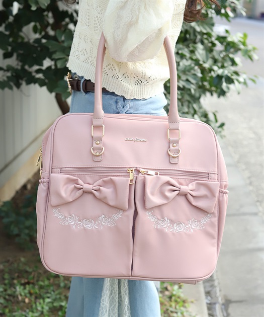 撥水ナイロンＷリボンボストン【予約】