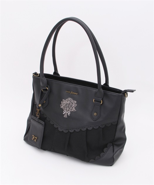 ブーケ刺繍配色デザイントート | outlet | axes femme online shop ブーケ刺繍配色デザイントート | outlet | axes femme online shop