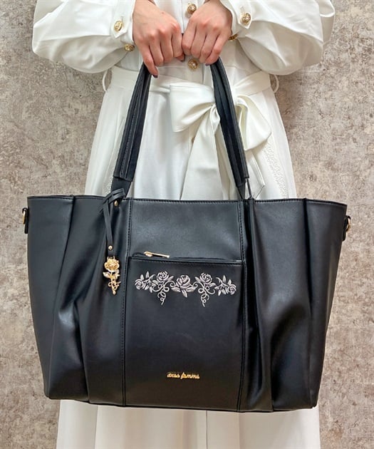 薔薇刺繍多機能ビッグトート | outlet | axes femme online shop 薔薇刺繍多機能ビッグトート | outlet | axes femme online shop