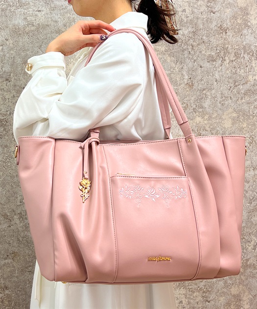 薔薇刺繍多機能ビッグトート | outlet | axes femme online shop 薔薇刺繍多機能ビッグトート | outlet | axes femme online shop
