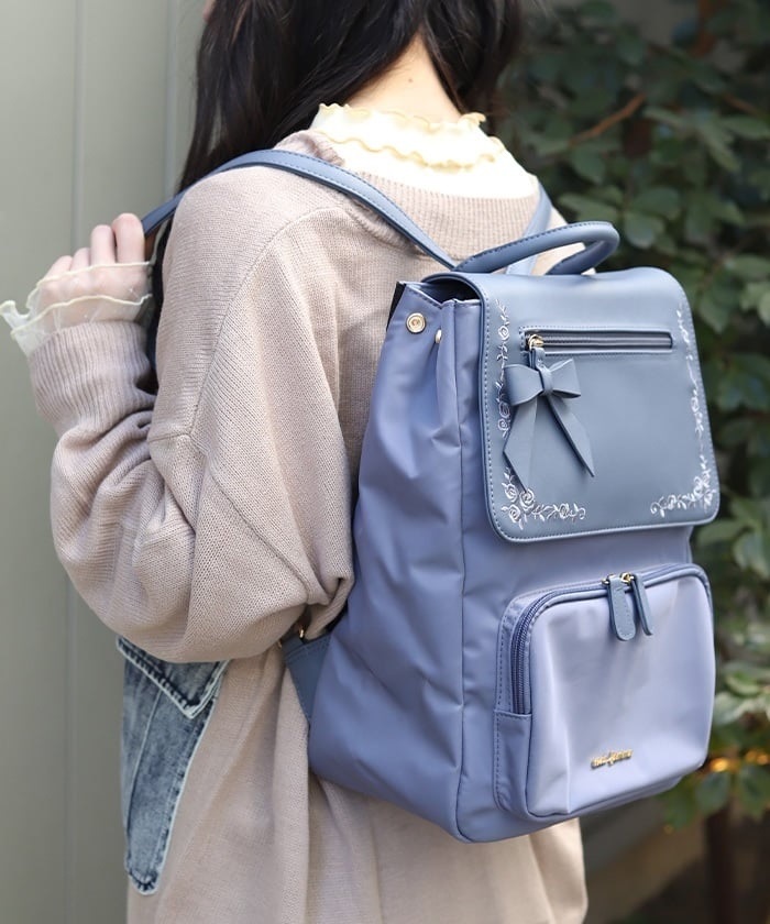 オモニリュック様 撥水ナイロン刺繍使いリュック | axes femme 公式オンラインショップ