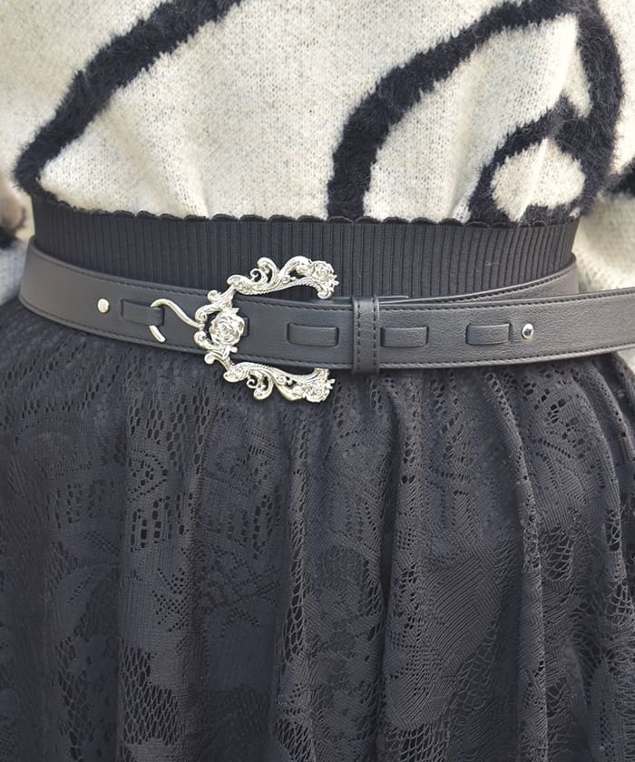 装飾フック金具合皮ベルト | axes femme | axes femme online shop