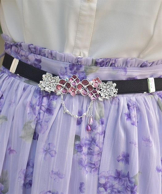 紫陽花モチーフ細ゴムベルト | axes femme | axes femme online shop