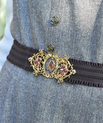 オーナメントローズゴムベルト(ワイン-F)