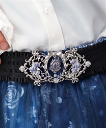 オーナメントローズゴムベルト(ブルー-F)