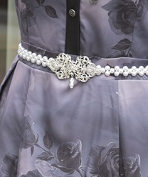 オーナメントパールゴムベルト(シルバー-F)