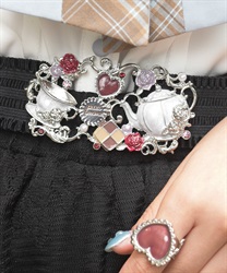 ティータイムモチーフベルト(シルバー-F)