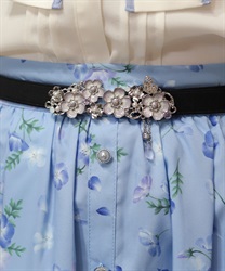 ネモフィラモチーフ細ベルト【予約】(シルバー-F)