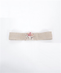 ローズブーケ雑材ゴムベルト(ゴールド-F)