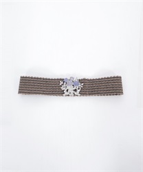 ローズブーケ雑材ゴムベルト(シルバー-F)