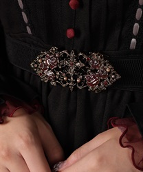 祈りの荊華細ゴムベルト【WEB先行販売】(ゴールド-F)