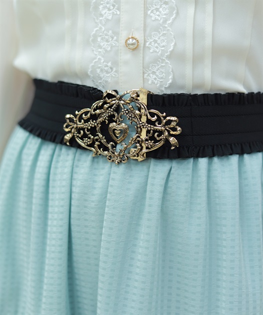 ハートチャームフリルベルト