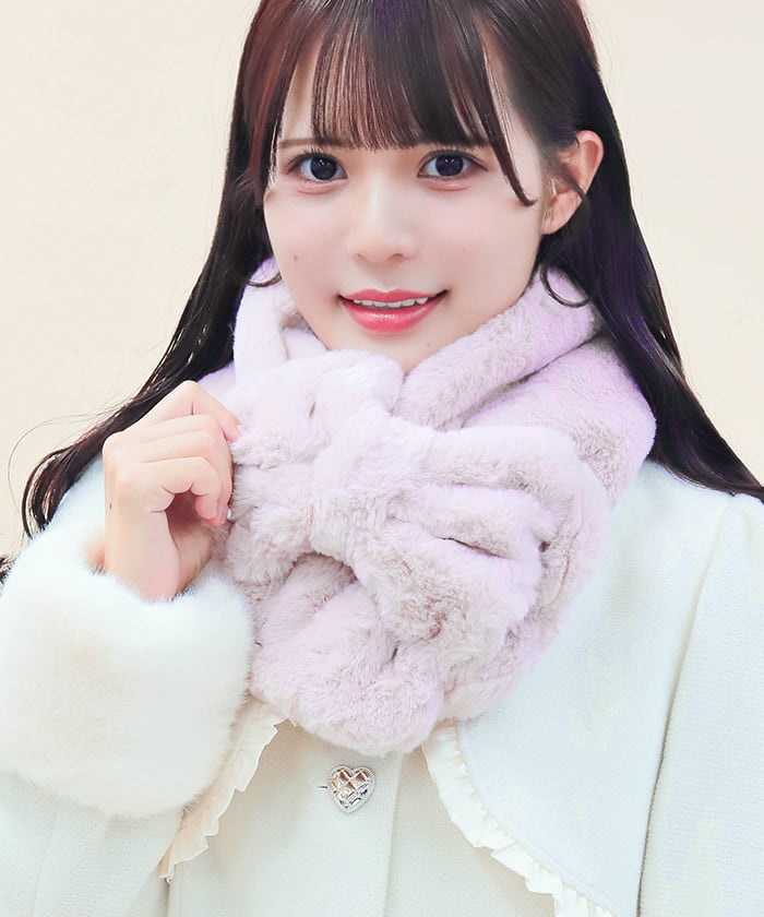 ribbon fur muffler～ﾘﾎﾞﾝﾌｧｰﾏﾌﾗｰ | flower／フラワー公式通販