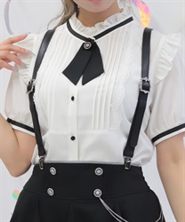 ローズモチーフサスペンダー(黒-F)