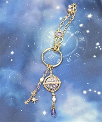 星巡りの天球儀バッグチャーム【WEB先行販売】(ゴールド-F)