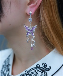 ナイトメアリボンピアス【WEB先行販売】(シルバー-F)