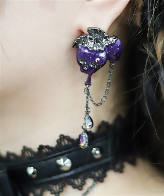 ポイズンベリー２ｗａｙピアス【予約】(パープル-F)