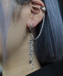 ロゴチャーム２ｗａｙピアス(Ａシルバー-F)