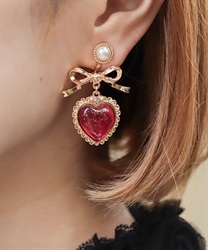 セイクリッドハートイヤリングピアス(ゴールド-F)