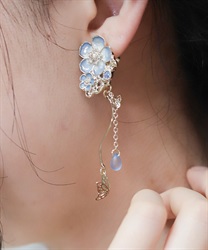 ネモフィラモチーフイヤリング【予約】(ゴールド-F)