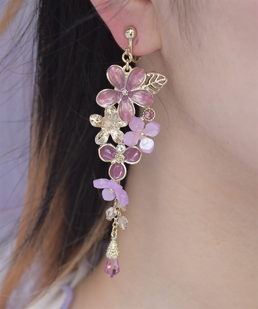 紫陽花アシメイヤリング【WEB先行販売】