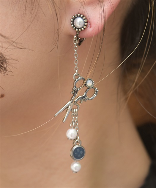 ソーイングモチーフイヤリング【WEB先行販売】