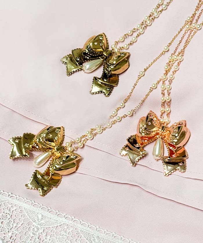 リボンネックレス | axes femme 公式オンラインショップ｜アクシーズ