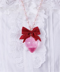 ジュエルベリーネックレス(ピンク-F)
