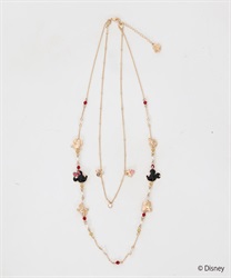 ミッキー＆ミニーネックレス(ゴールド-F)