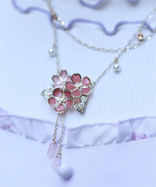 桜モチーフネックレス【予約】 | axes femme online shop