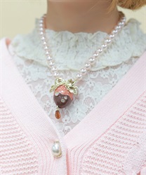 ストロベリーフォンデュネックレス(ピンク-F)