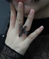 ジュエルダーククロスリング【Web先行販売】【NP】(赤-F)