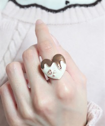 ショコラリング／ハート(白-F)