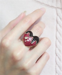 ショコラリング／ハート(赤-F)