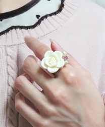 ショコラリング／ローズ(白-F)