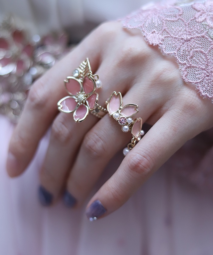 桜モチーフリングSET | 雑貨 | axes femme 公式オンラインショップ