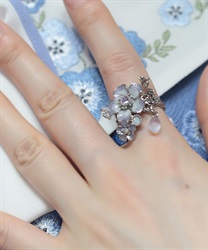 ネモフィラモチーフリング【予約】(シルバー-F)