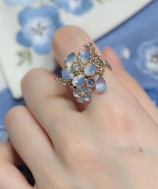 ネモフィラモチーフリング【予約】