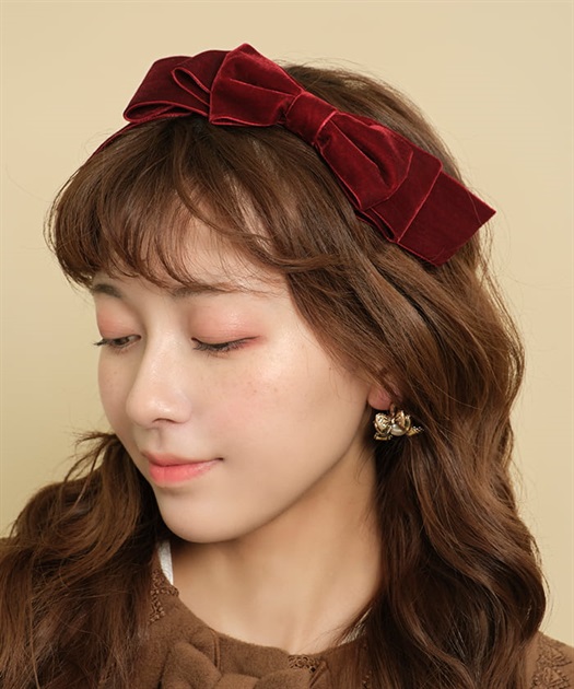 ベロアリボンカチューシャ | kawaii | axes femme online shop