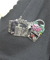 シーズナルオータムブローチ【WEB先行販売】(シルバー-F)