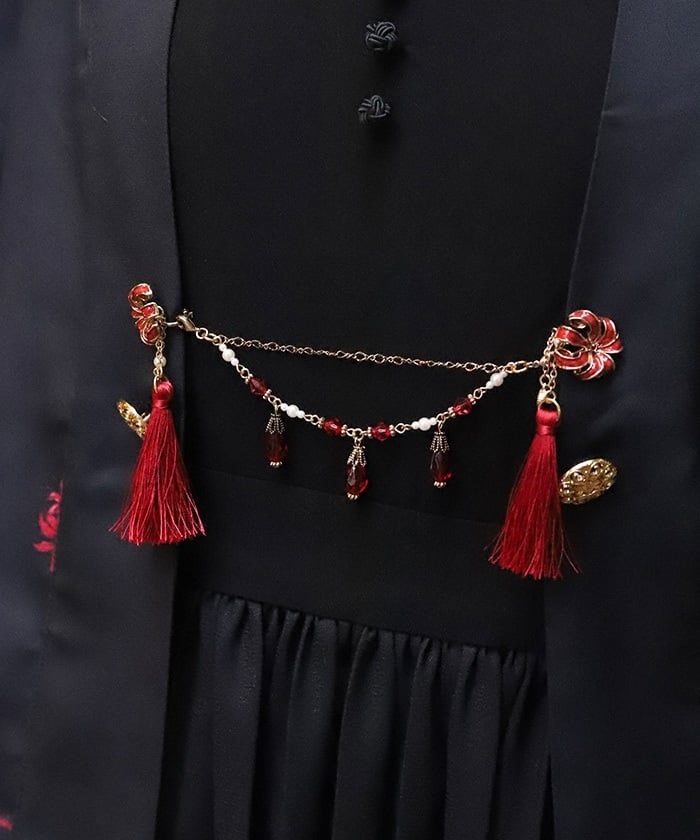 axes femme 彼岸花イヤリング&襟クリップ 彼岸花イヤリング＆襟クリップ | axes femme online shop