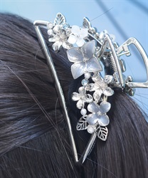 紫陽花バンスクリップ【WEB先行販売】(シルバー-F)