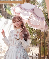 Chalmiere × Apleberuteコラボアンブレラ エアリー・ブルーム(ピンク-F)