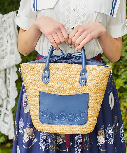 バラ型押しポケットかごバッグ | axes femme | axes femme バラ型押しポケットかごバッグ | axes femme | axes femme